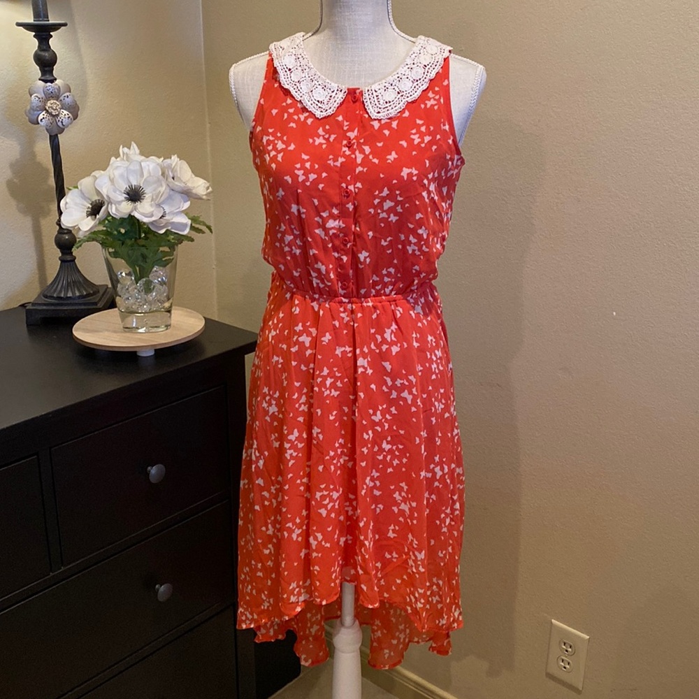 LC Lauren Conrad Hi-Low Butterfly Dress